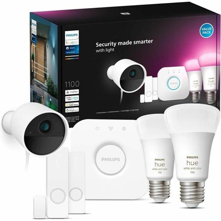 Produktbild Philips Hue Secure Kamera Bundle (1100 lm, E27)