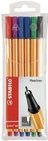 Produktbild STABILO point 88 Fineliner (Rot, Grün, Lila, Schwarz, Blau, Violett, 6 x)