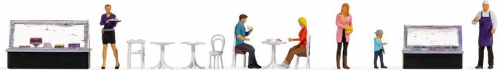 Actual product image Noch H0 Figure Theme World "Cafe" 16245 Painted