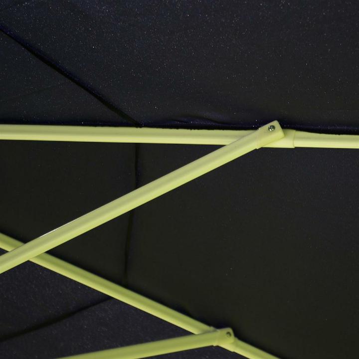 Produktbild VCM Sonnenschirm Marktschirm Ø 3,80m Blau mit Kurbel Alu Gestell Sonnenschutz