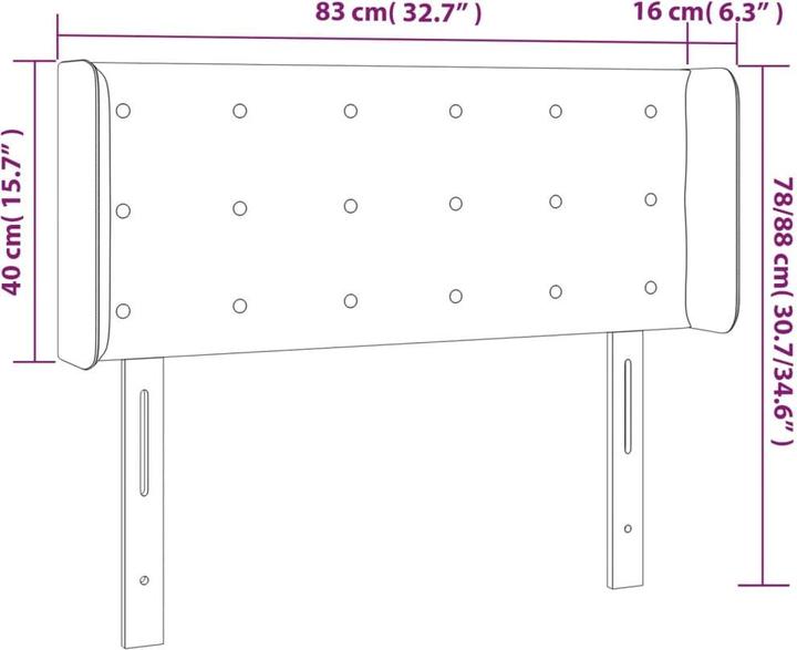 Actual product image VidaXL Songan (83 x 16 x 88 cm)