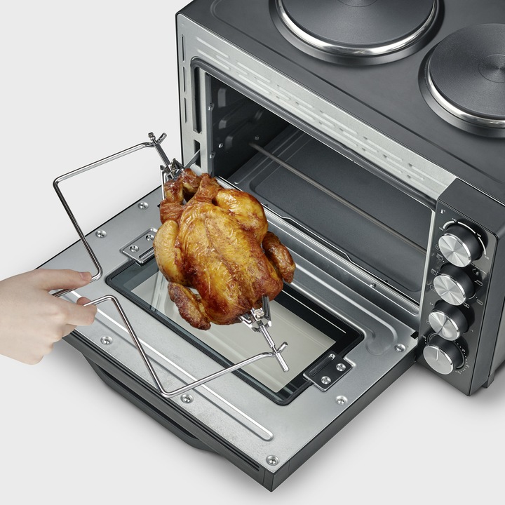 Immagine prodotto Severin TO2074 Forno per cottura e tostatura nero / acciaio inox spazzolato