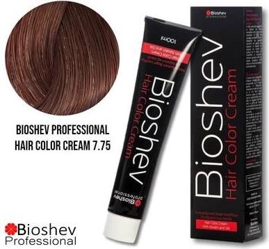 Produktbild Bioshev Professional Hair Color Cream - 100ml - Light Palisandre 7.75 (Light Palisandre 7.75)