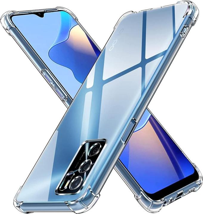 Productafbeelding Screenguard Oppo A54s Hoesje Kristal Zachte Airbag Bumper (Oppo A54s)