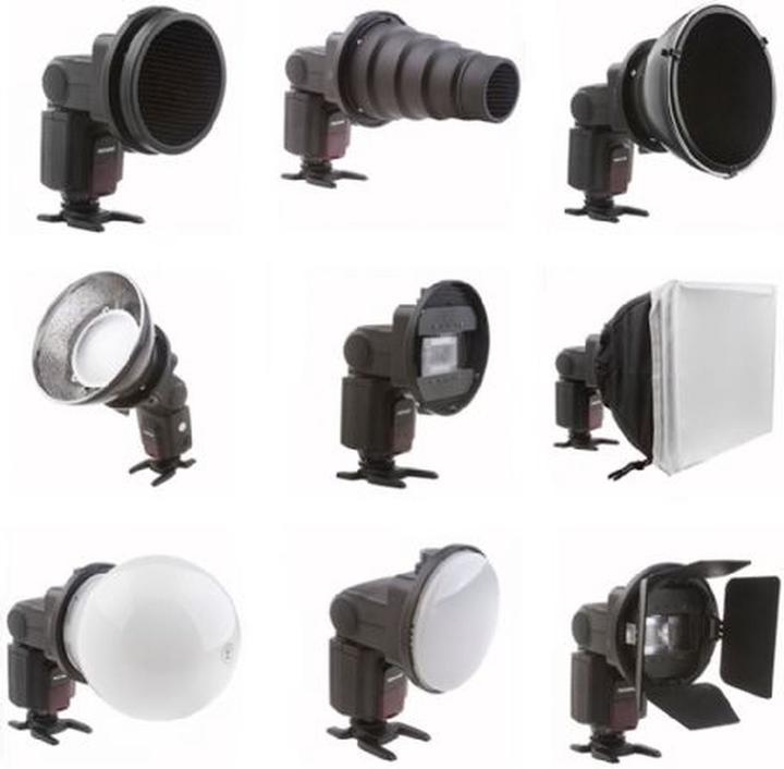 Produktbild Falcon Eyes Universelles Speedlite Kamerablitz Strobist Set SGA-K9