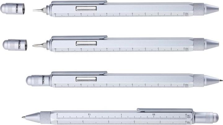 Actual product image Troika CONSTRUCTION MAGNET multitasking biros, matt grey (Matt Grey, 1 x)