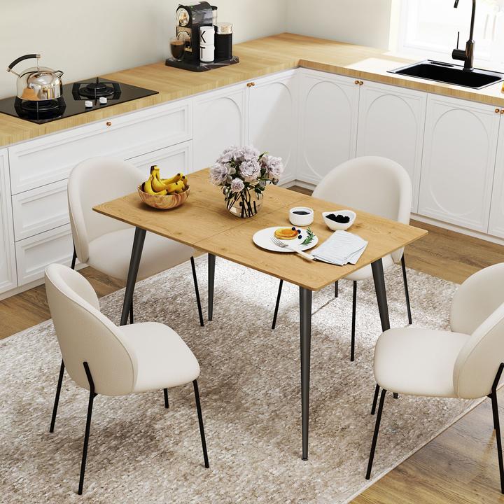 Image du produit Homcom Table de salle à manger (120 x 75 x 77 cm)