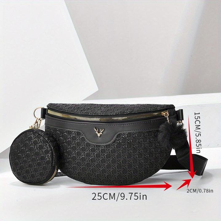 Immagine prodotto Only-Bags.Store Due pezzi con decorazioni di cervo Borsa da petto alla moda Set di borse a tracolla