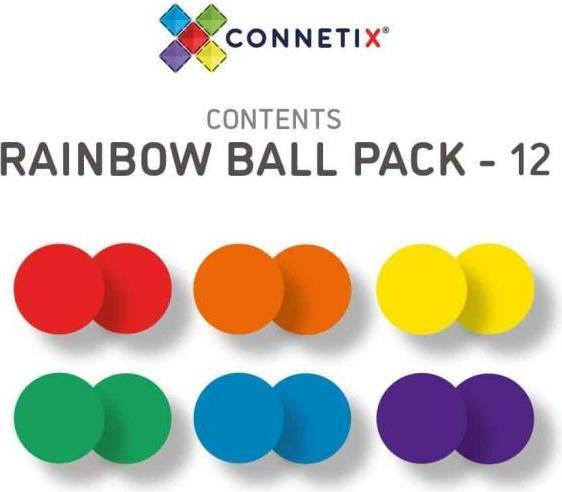Produktbild Connetix CON-EU-12B - 12 Pc Rainbow Replacement Ball Pack