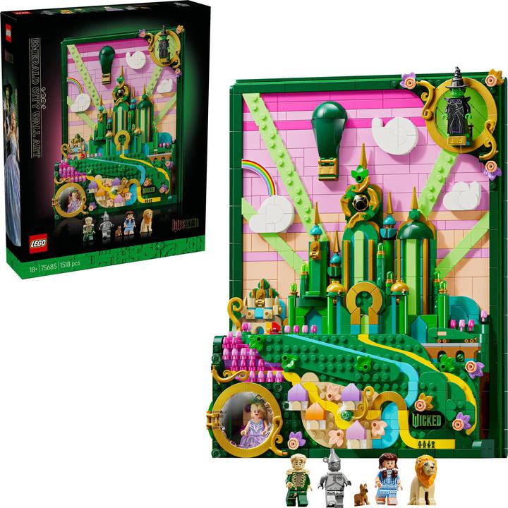 Immagine prodotto LEGO Emerald City Wandkunst (75685, LEGO Wicked)