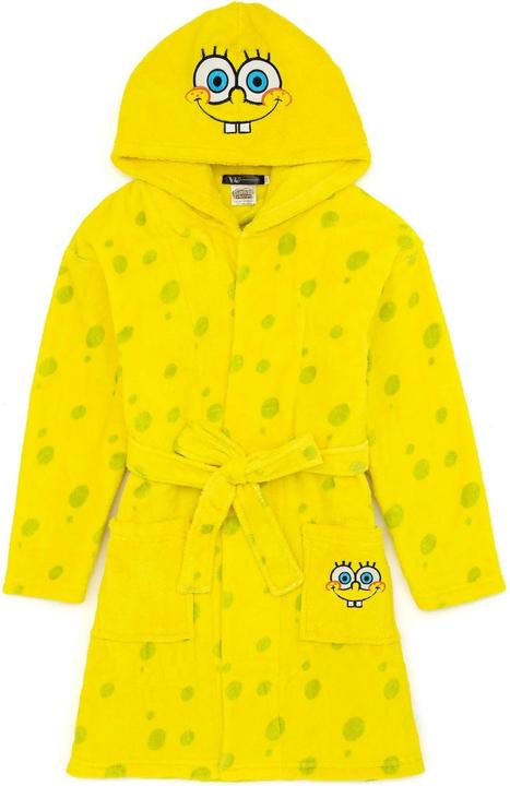 Actual product image Spongebob Squarepants Childrens/Kids Face Dressing Gown (104)
