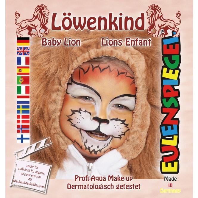 Eulenspiegel Schminkset - Löwenkind - Make-Up mit Zubehör