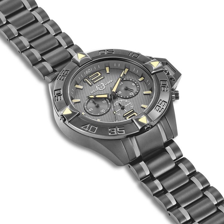 Produktbild Spears & Walker Quarzuhr Varus II Edelstahl Anthrazit - 34108 (Chronograph, 49 mm)