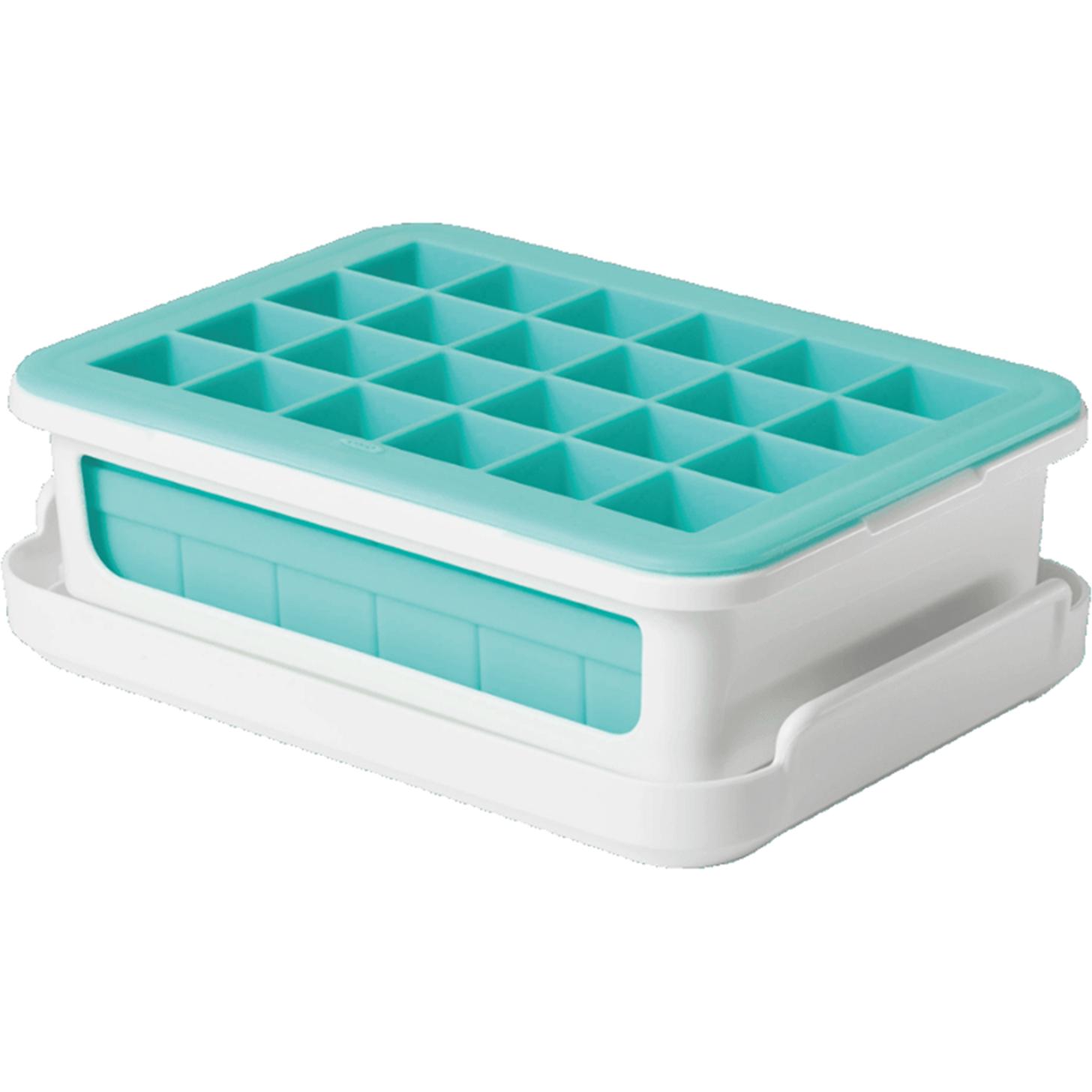OXO Eiswürfelform, Eisherstellung, Blau, Weiss, Türkis