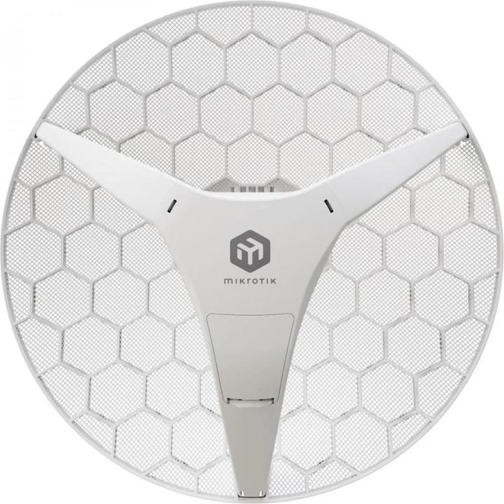 Actual product image MikroTik WLAN-Bridge LHG 5 axD, mounting: mast, power supply (1200 Mbit/s)