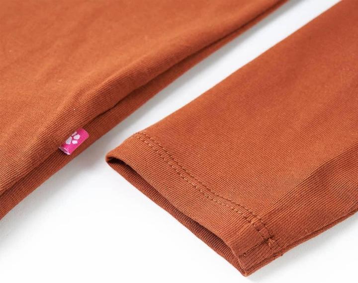 Immagine prodotto vidaXL Camicia da bambino a maniche lunghe Cognac 116,Materiale: 95 % cotone. 5 (116)