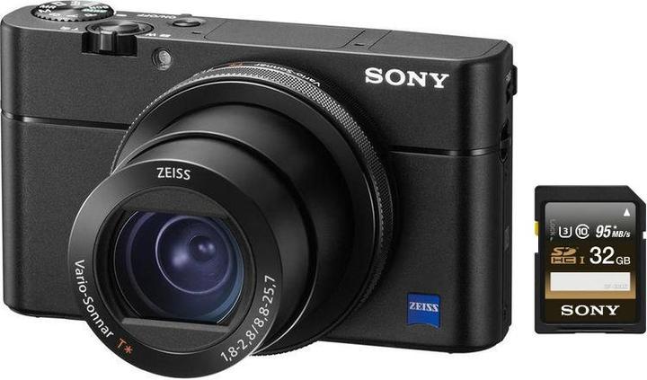 Actual product image Sony Cyber-shot DSC RX100 V incl. 32GB memory card