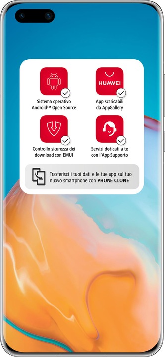 Produktbild Huawei P40 Pro (256 GB, Silver Frost, 6.58", Hybrid Dual SIM + eSIM, 50 Mpx, 5G)