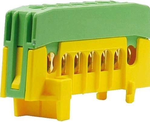 Produktbild Pollmann Verteilerklemme PE7-F2 grün Schutzleiterklemme 7x16mm² 202026