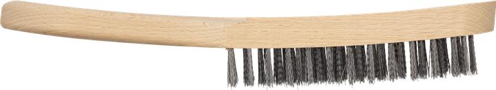 Image du produit wolfcraft 1 brosse à main en fil d'acier, version bois.280mm