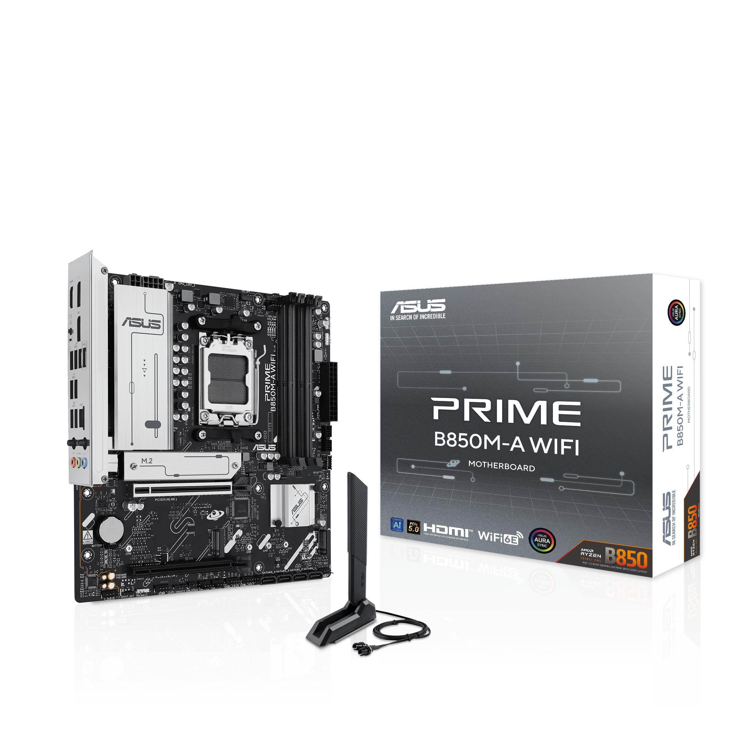 ASUS PRIME B850M-A WIFI (AM5, AMD B850, mATX), Mainboard