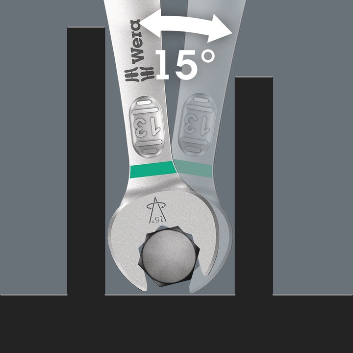 Productafbeelding Wera 6003 Joker-combinatiesleutel, imperiaal (3/8")