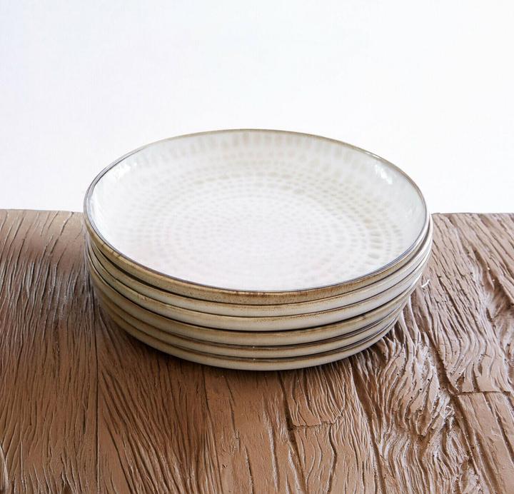 Produktbild Loberon Teller 6er Set Marnis grau/braun (6 Stk.)