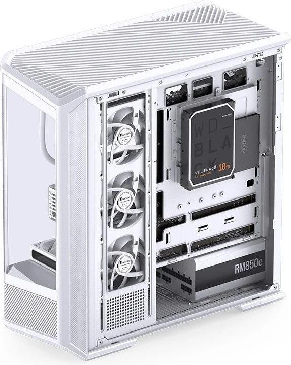 Produktbild Jonsbo D400 PC-Gehäuse, Midi Tower, ATX, Tempered Glass - weiss (ATX, mATX, Mini-ITX)