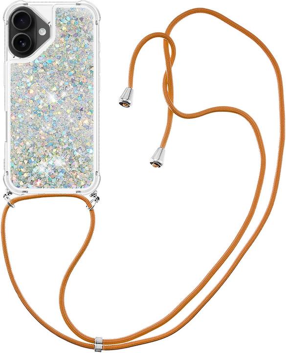 Immagine prodotto Cover-Discount iPhone 17 - Glitzer Hülle mit Kordel (Apple iPhone 17)