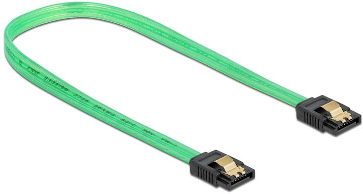 Image du produit Delock Câble SATA effet lumineux UV vert 0.5 m