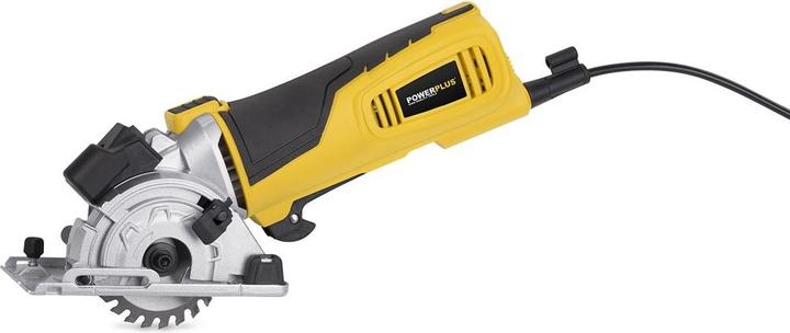 Actual product image Powerplus POWX1365MB Circular saw - 600W - 89mm - Incl. laser, dust extraction, 3 circular saw blades and