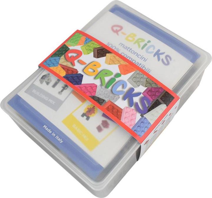 Actual product image Q-Bricks Building Blocks Unicolor Grey Beige