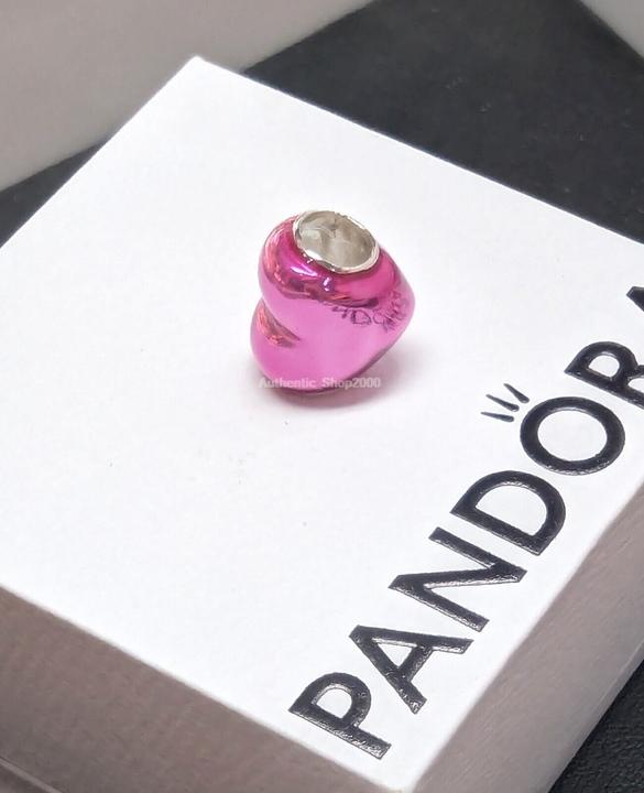 Immagine prodotto Pandora Ciondolo a cuore rosa metallizzato (Argento 925, Smalto)
