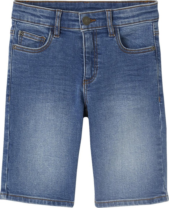 Immagine prodotto Vertbaudet Jungen Jeansshorts BASIC OEKO-TEX®, Bundweite verstellbar (98)