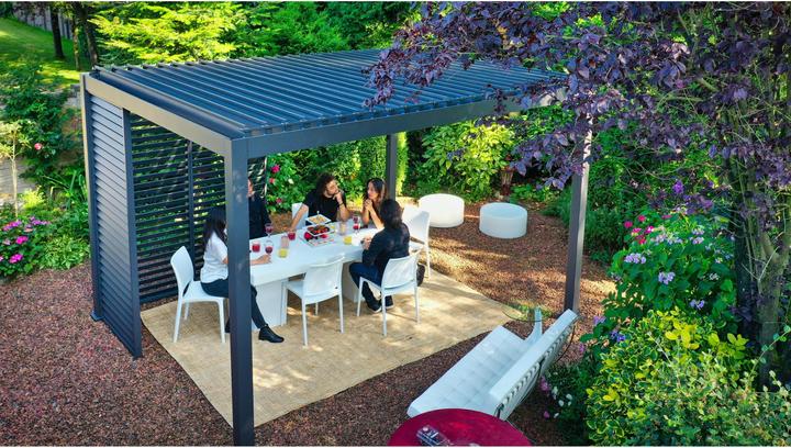 Image du produit Creative Living Pergola en aluminium, noir, 400 x 300 x 250 cm (250 cm, 300 cm)