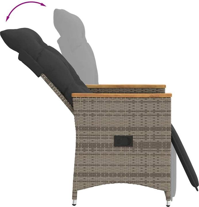 Produktbild vidaXL Gartensessel verstellbar