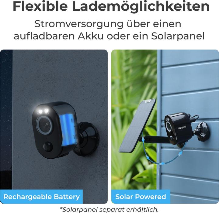 Produktbild Reolink Hub 1 + Argus Series B330-B + Solarpanel