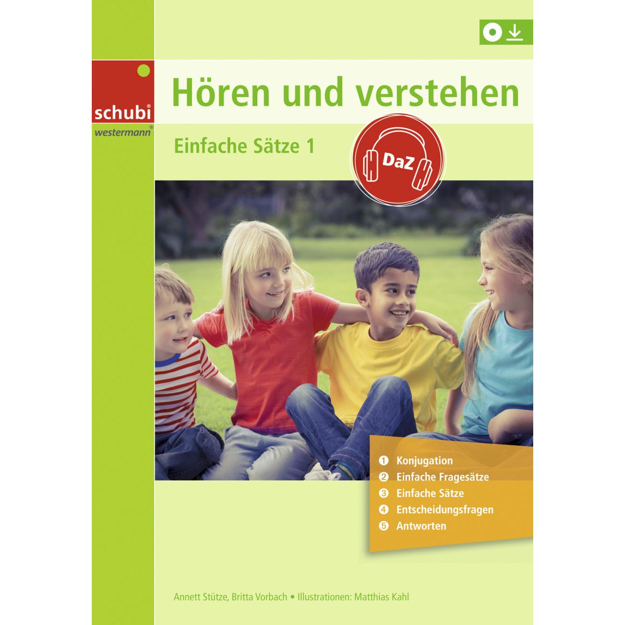 Hören und Verstehen DaZ. Einfache Sätze Band 1, Schulbücher von Britta Vorbach, Annett Stütze
