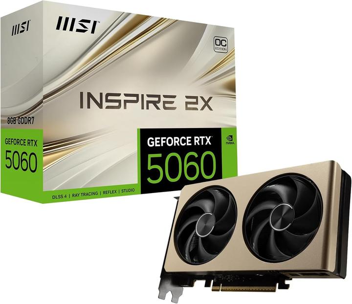 Actual product image MSI GEFORCE RTX 5060 8G INSPIRE 2X OC (8 GB)