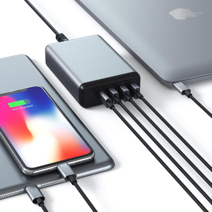 Produktbild Satechi USB-C Travel Charger (75 W, 4 Ports)