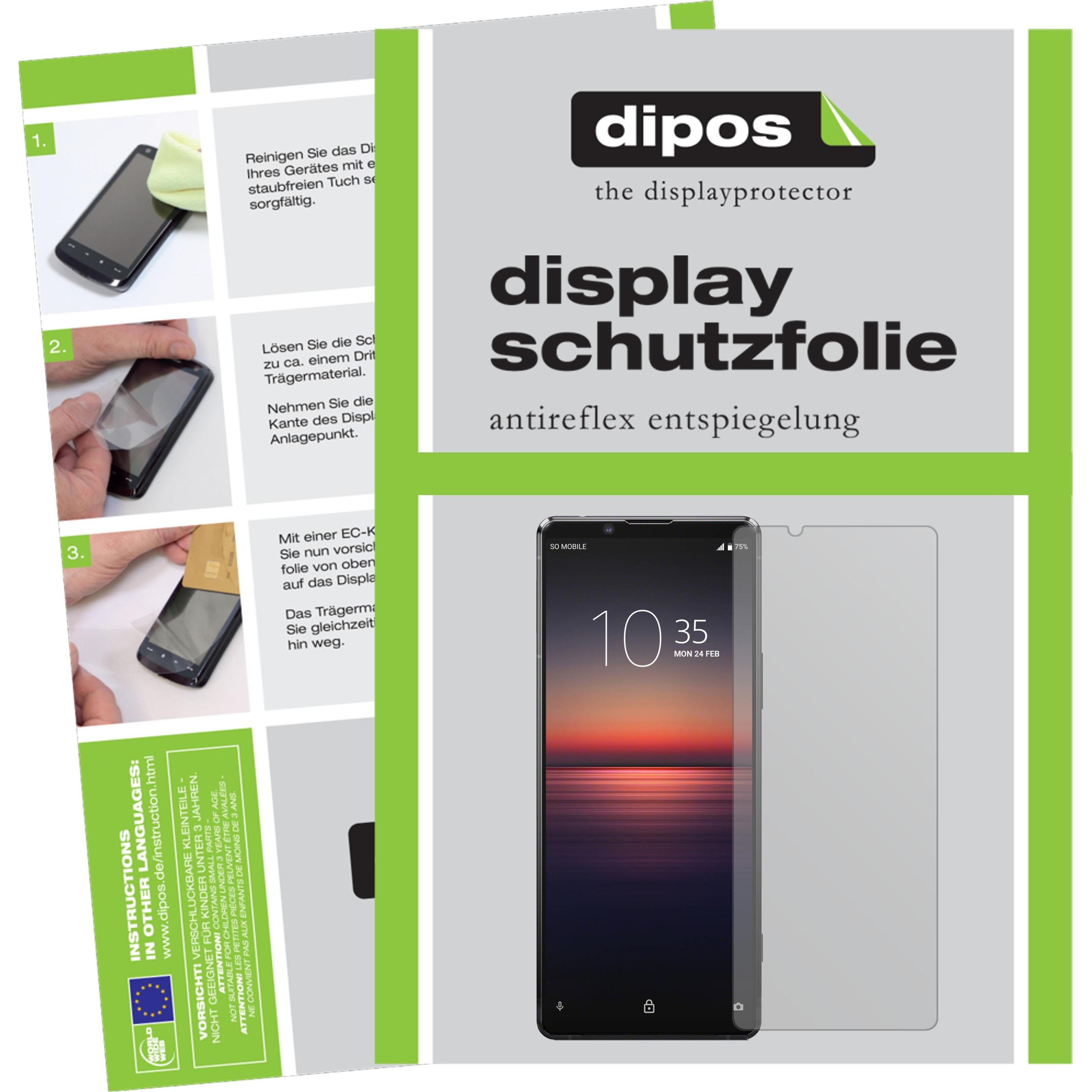 Thumbnail - Dipos Displayschutzfolie Antireflex (5 Stück, Sony Xperia 1 II), Smartphone Schutzfolie, Transparent