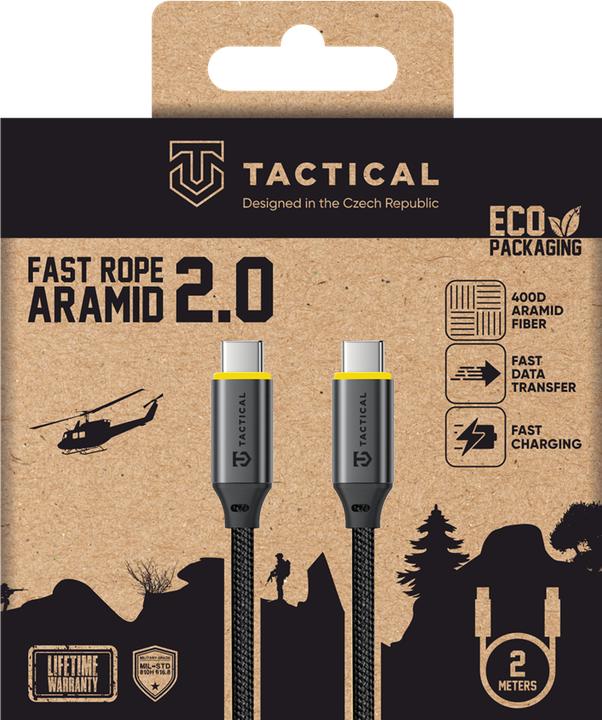 Produktbild Tactical Fast Rope Aramid 2.0 Cable USB-C/USB-C 2m (2 m, USB 2.0)