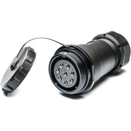 Rs Pro Rundsteckverbinder Buchse 8-polig / 25.0A Kabelmontage, Schraubanschluss IP68, Elektronikkabel + Stecker