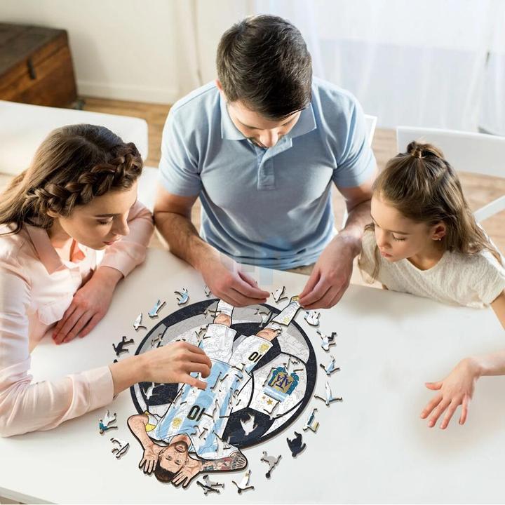 Produktbild Iconic Lionel Messi (Argentina) - Holz Puzzle Grösse L (500 Teile) (500 Teile)