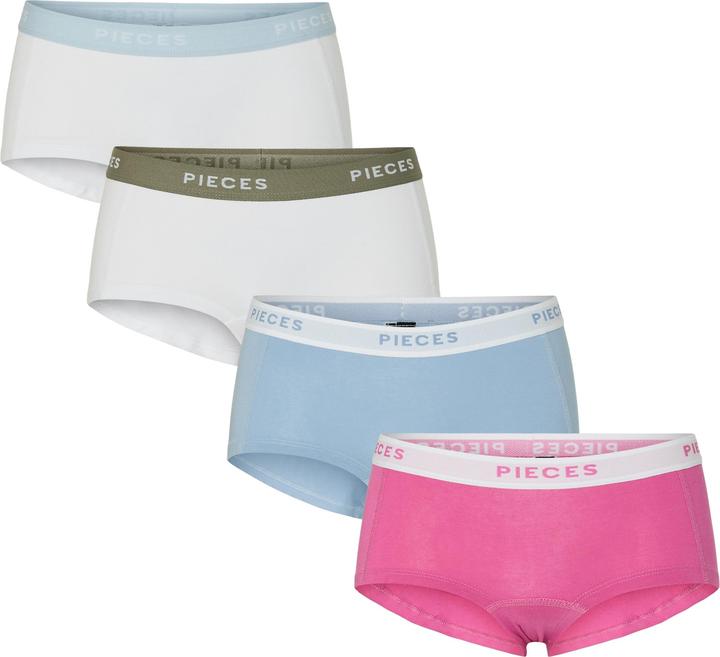 Produktbild Pieces PCLOGO LADY 4er-Pack Boxershorts (XS, 4er Pack)
