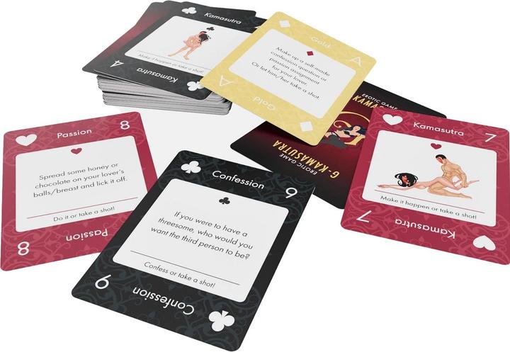 Actual product image Mad Party G Kamasutra cards 24 pcs ENG/FR/DE (German, French, English)