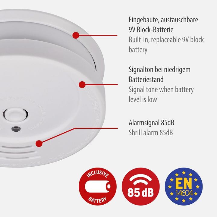 Actual product image Brennenstuhl Smoke detector RM C 9010