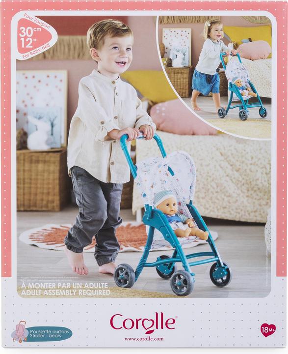 Actual product image Corolle Mon Premier Poupon pram bears