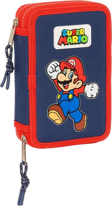 Produktbild Safta Super Mario "World" - Etui inkl. Stifte, Spitzer und Radiergummi (28 Teile)