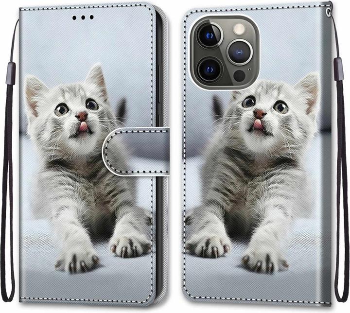 Produktbild Cover-Discount iPhone 13 Pro - Lederetui Hülle Kitten (Apple iPhone 13 Pro)